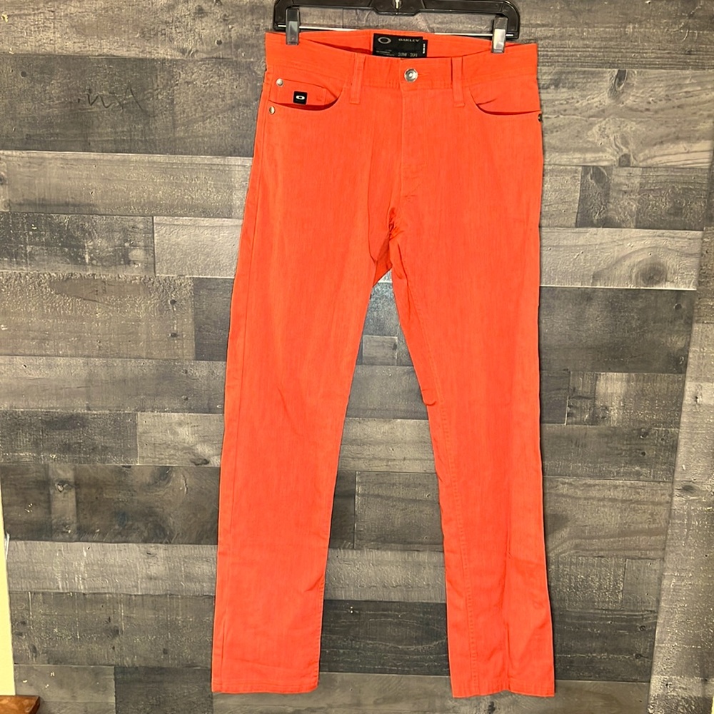 Nice Orange Slim Fit Oakley Slacks - Picture 1 of 7